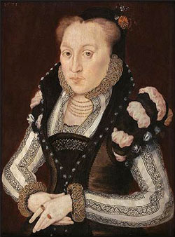 Mynd af Lady Mary Grey, 1571, eftir Hans Eworth.